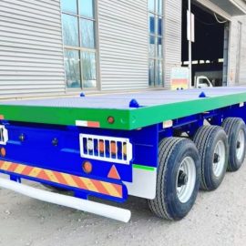3 Axle 50Tons Flatbed Semi Trailer