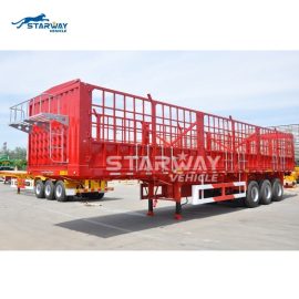 3 Axles 60Tons Bulk Fence Cargo Semi Trailer