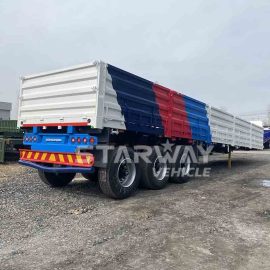 3 axles 60Tons Bulk Cargo Sidewall Semi Trailer