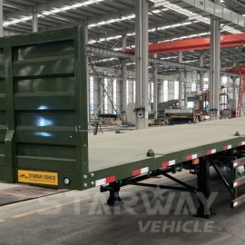 3Axles Flatbed Trailer With Air Suspension